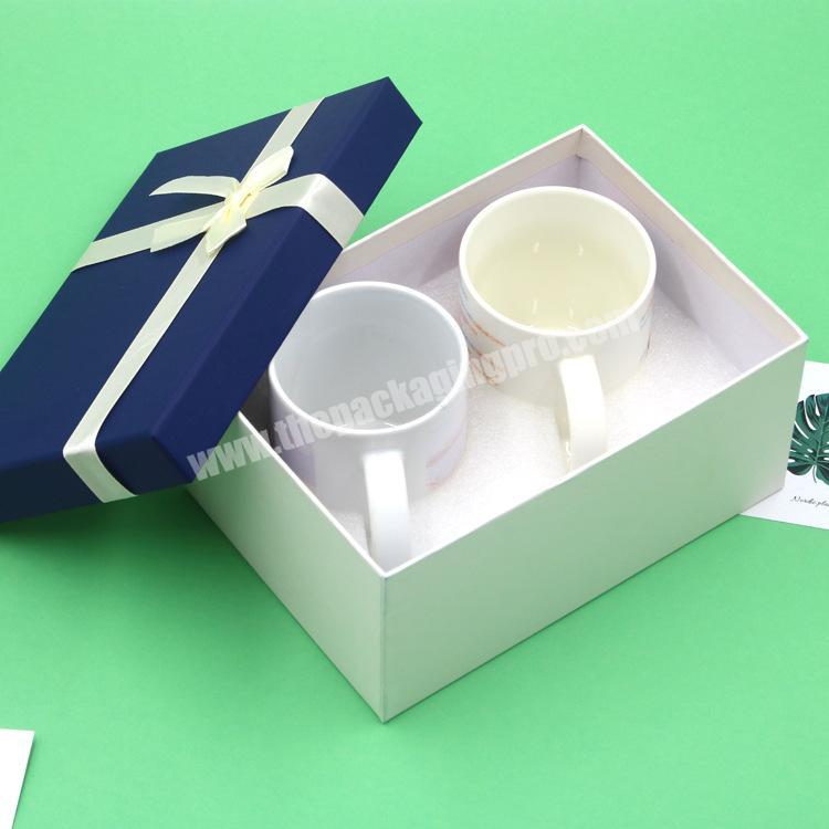 Custom paper cup packaging foam inserts paper box with foam inside from China