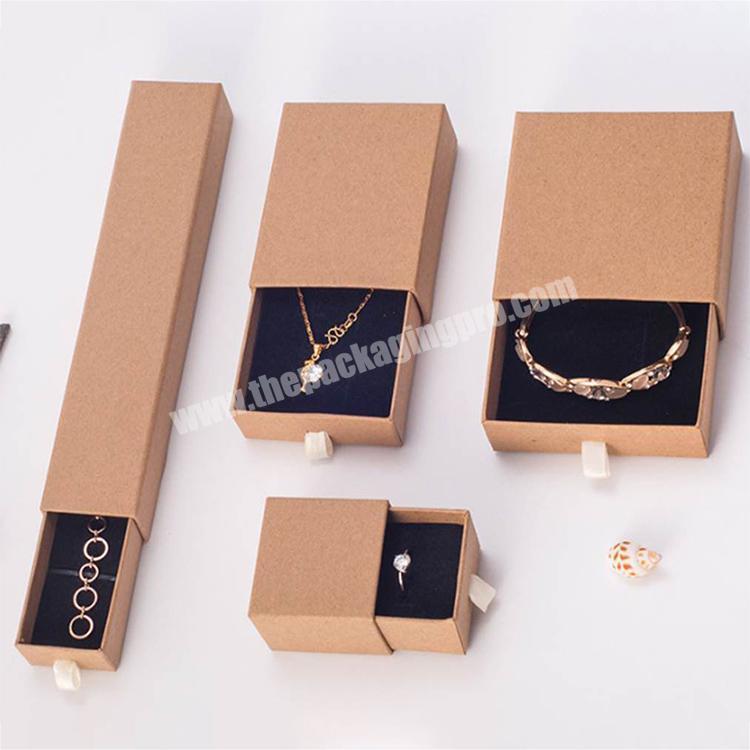 custom paper drawer jewelry box with logo