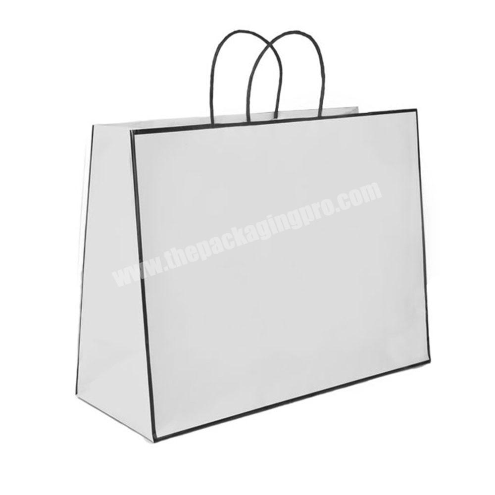 Custom paper fashion tote shopping bags string handle