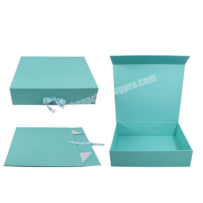 Custom Paper Folding Rigid Carton Gift Box for Garment Suit Cosmetics Shipping