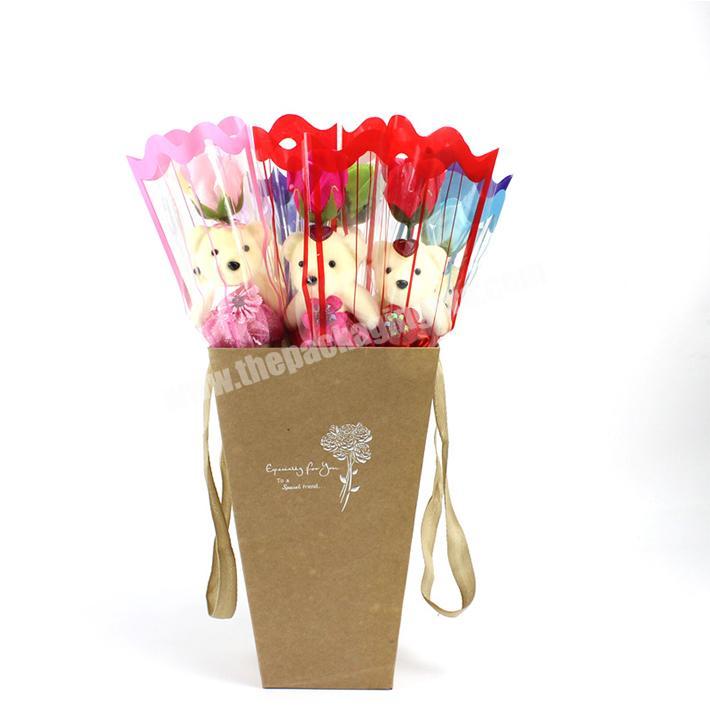 Custom paper gift flower boxes packaging flower hat boxes