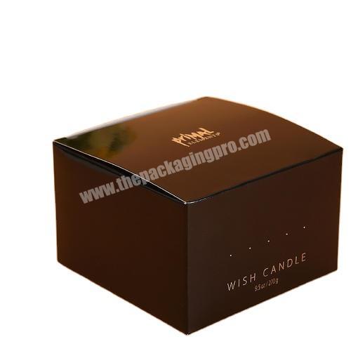 Custom paper packaging and printing candle box cardboard mailing box