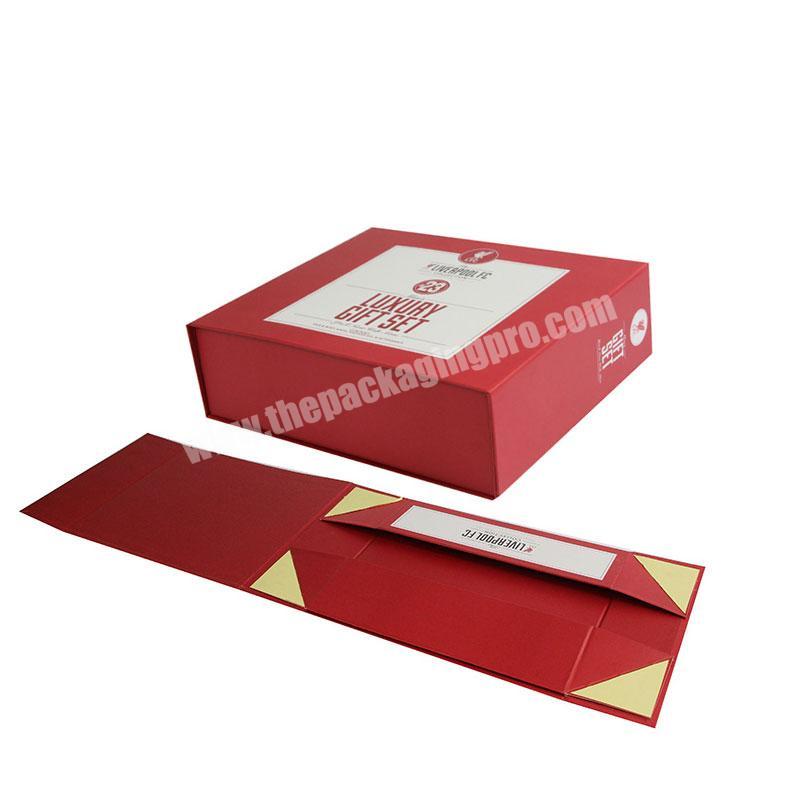 Custom Paper Packaging Box High Quality Flat Folding Gift Box
