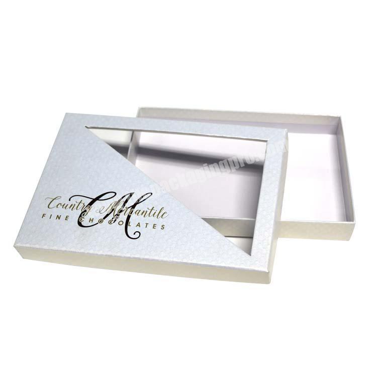 custom paper packaging box with window