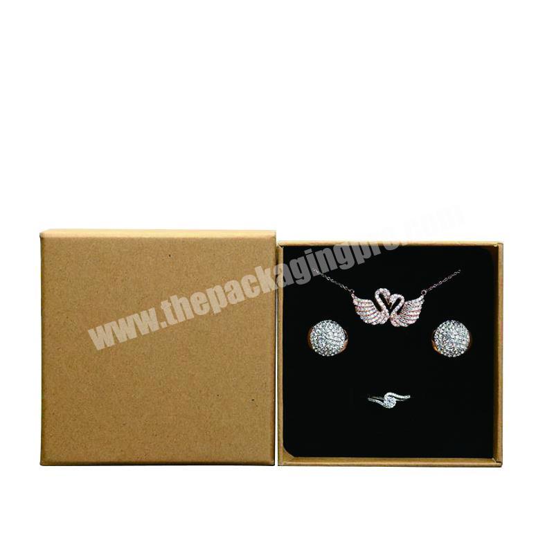 Custom paper packaging jewelry set box