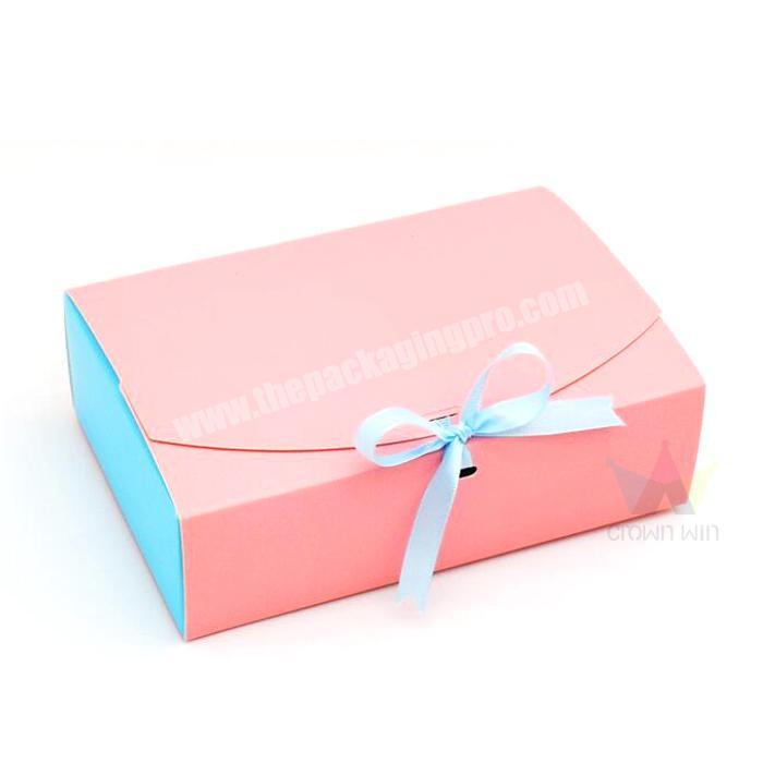 Custom Paper Packaging Pink Box For small Gifts