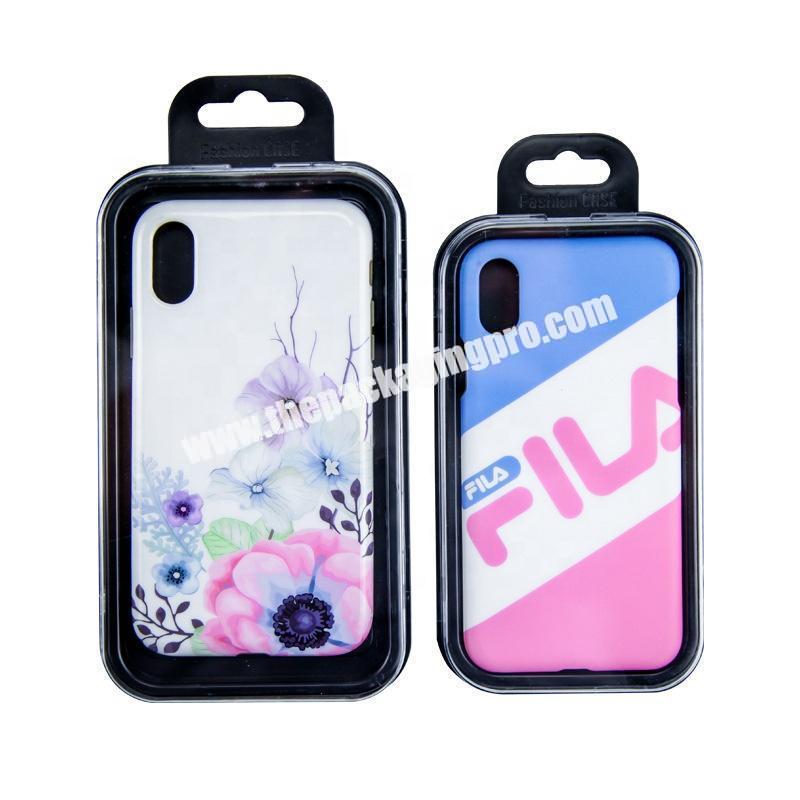 custom phone case packaging cell phone case packaging box with hook