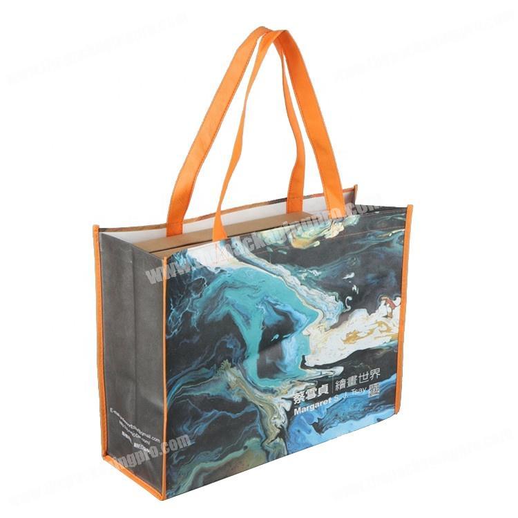 Custom pictures printing non woven shopping bag with lamination