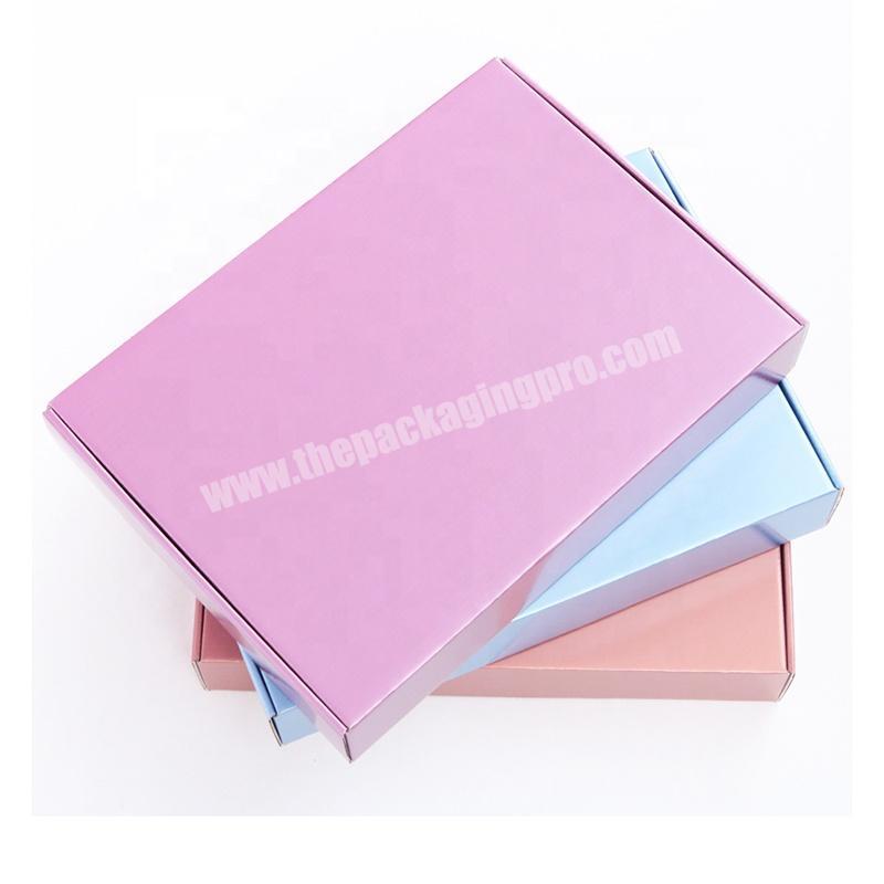 Custom Pink Cardboard Paper Mailer Box Carton Packaging E Flute Corrugated Box for shoes