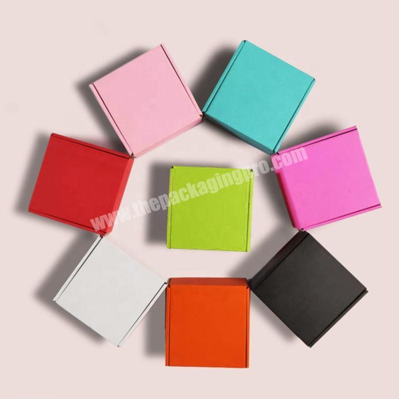 Custom Pink Corrugated Packaging Cosmetic Set Mailing Postal Box  For Beauty Care Products