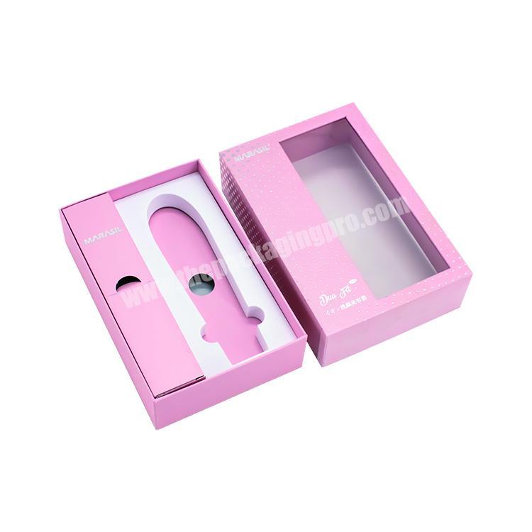 custom pink packaging box electric toothbrush massage gun paper boxes