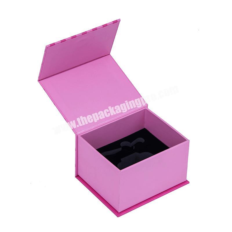 custom pink paper box cosmetic packaging box for perfume