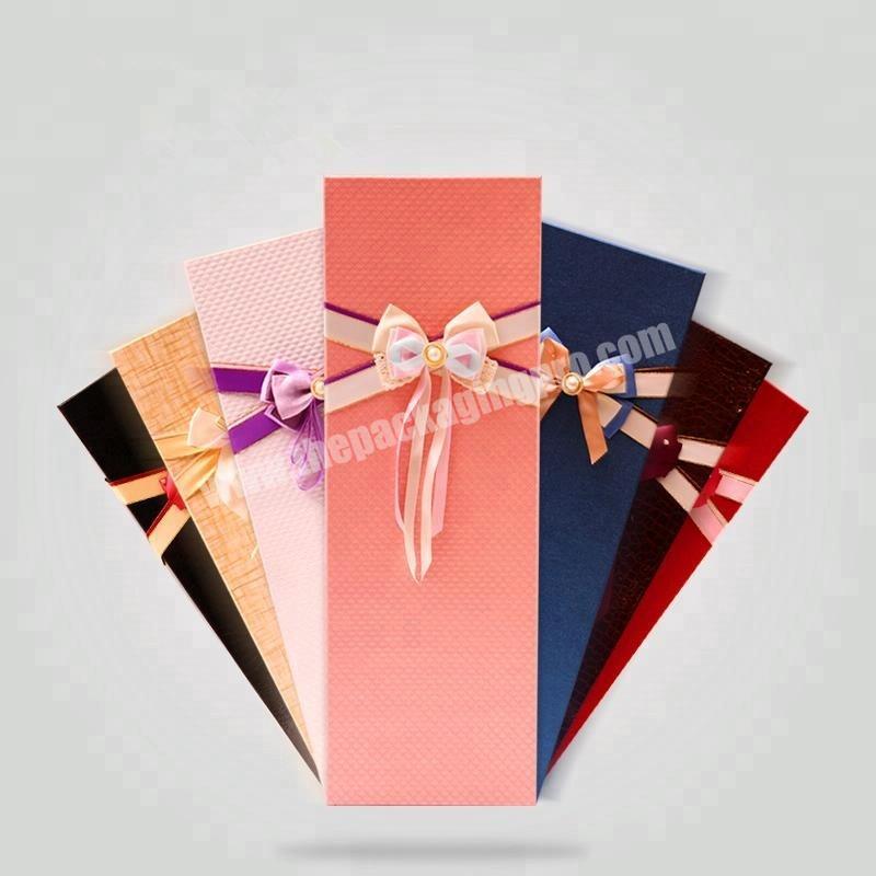 Custom pink rectangular gift box