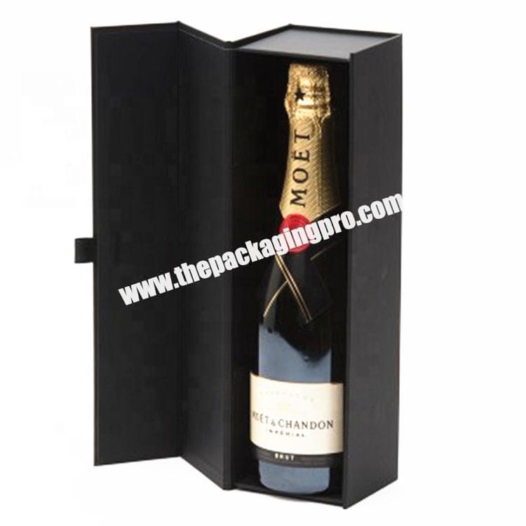 Custom Premium Paper Cardboard Wine Box Packaging Wholesale with Foam Insert Divider Protection