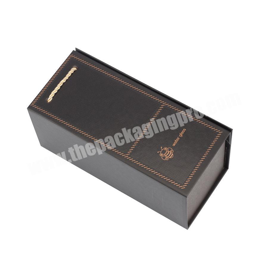Custom Print Black Cardboard Coffin Shape Gift Box