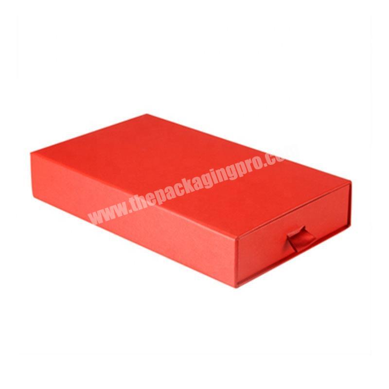 Custom Print Fancy Paper Cardboard Drawer Gift Packaging Wallet Box Small Shipping Boxes For Purse