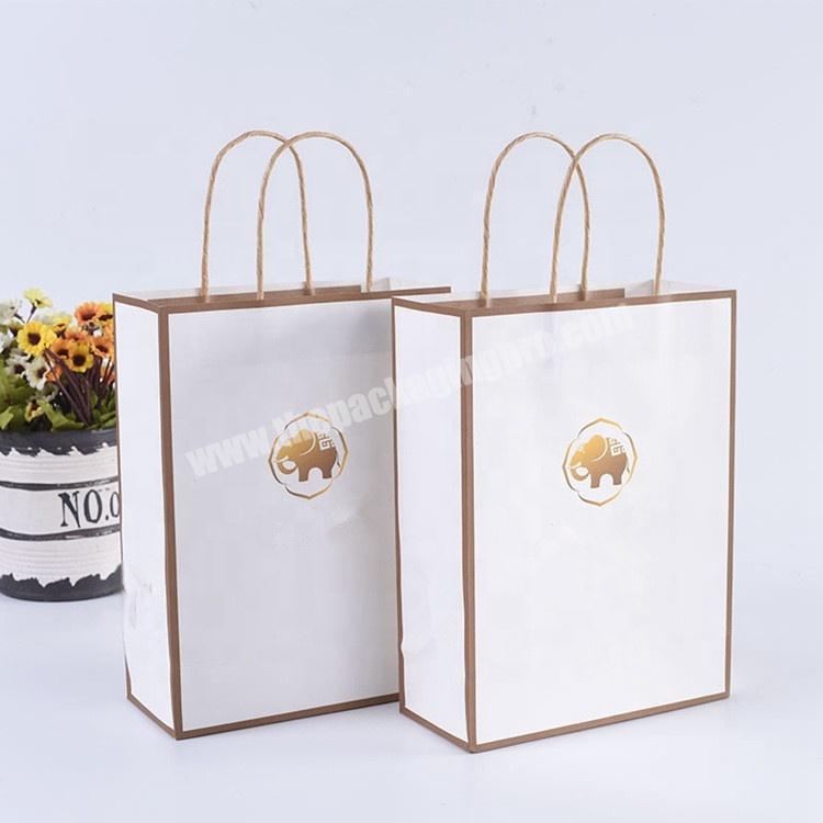 Custom Print Logo packaging Decorate Paper Jewelry Gift Packaging Bag With Handle