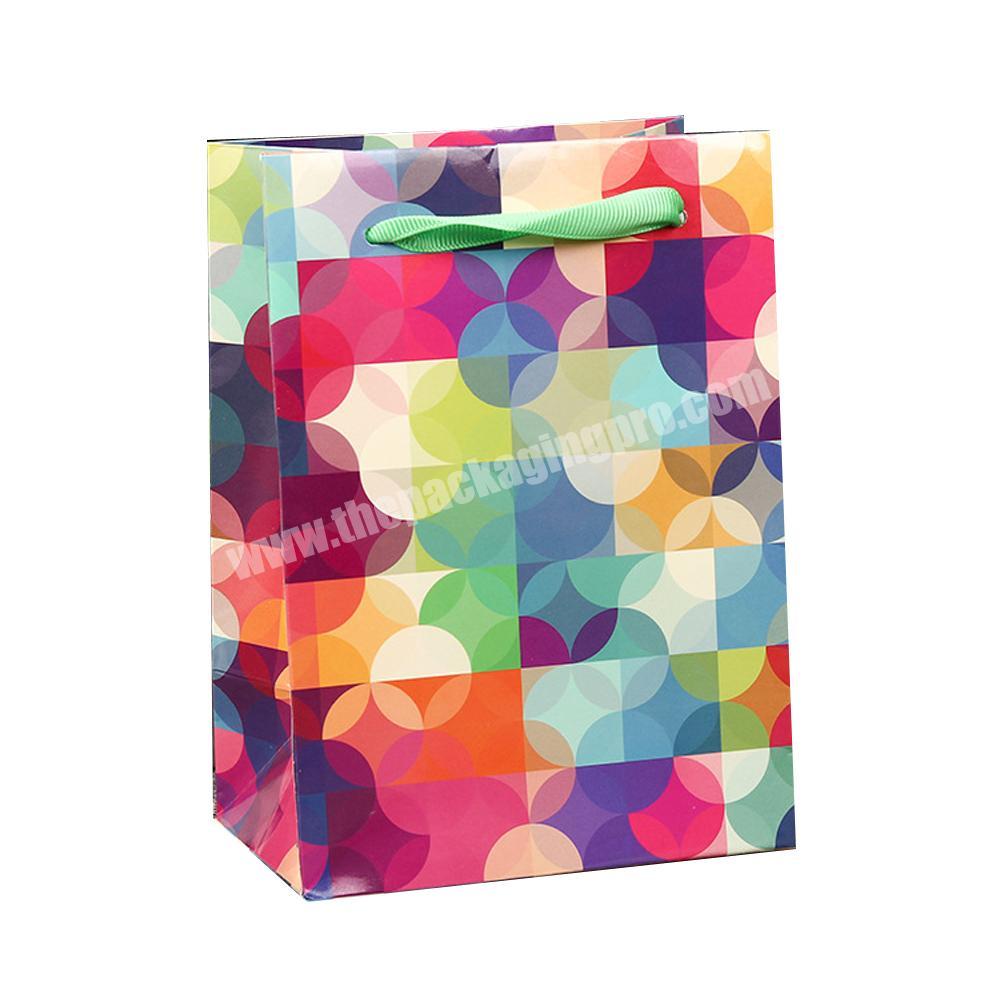 Custom print luxury white paper shopping bag for shopping