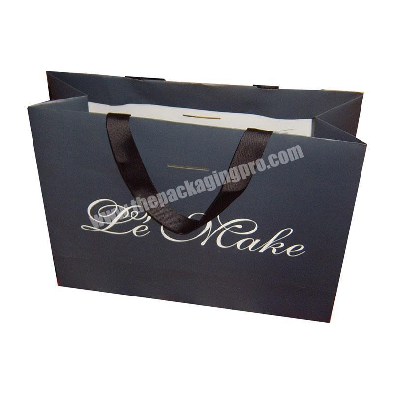 Custom print shopping paperbag luxury paper gift bag with your own logo