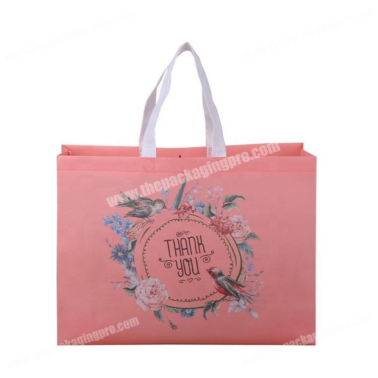 Custom printed bags promotional non woven shopper bag with logo