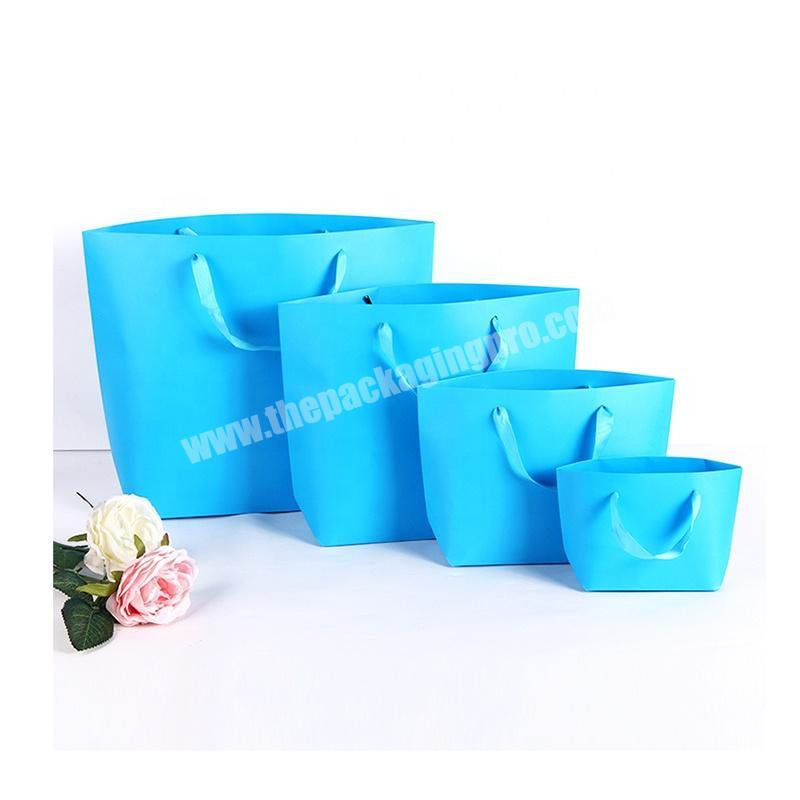 Custom Printed Beautiful Style Wig Packaging Paper Shopping Gift Bags For Beauty Salon