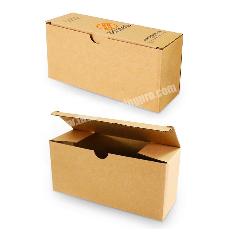 Custom printed brown kraft corrugated paper candle glass bottle box packaging