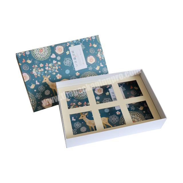 Custom printed cake mooncake gift box set