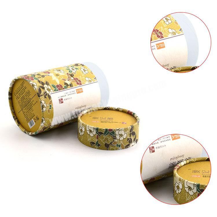 custom printed cardboard paper tube box hard cardboard round tea box