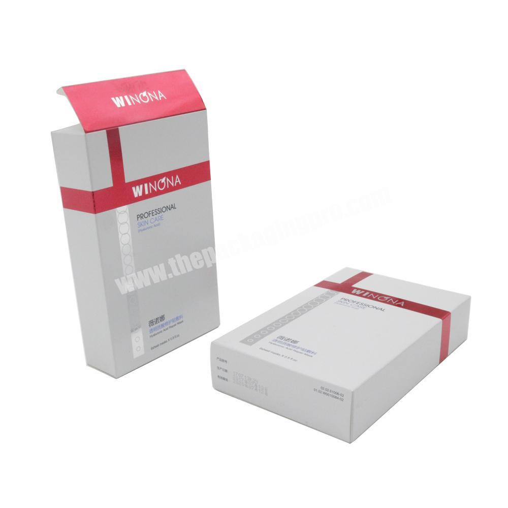 Custom printed cardboard tuck end boxes for Facial Mask packaging box