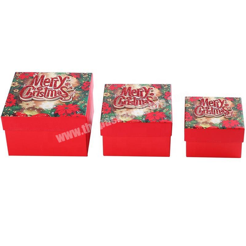Custom Printed Christmas Boxes Paper Gift Box Set