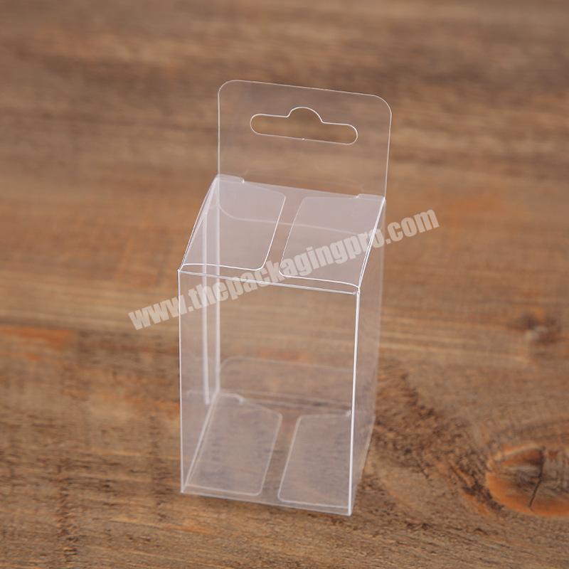 Custom Printed Colored Retail Packaging Transparent Pet Pvc Clear Plastic Box For Usb Cable