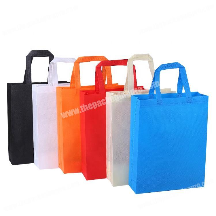 Custom printed colorful lamination non woven shopper bag