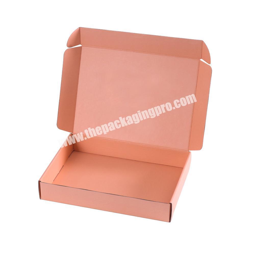 Custom printed corrugated cardboard cosmetics packaging flat shipping cholyn box