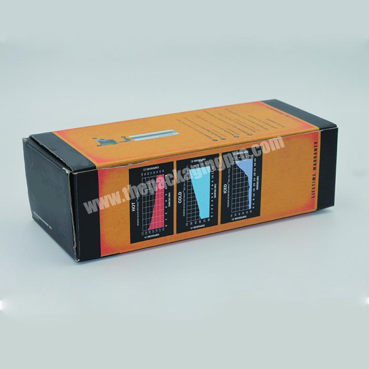 Custom printed corrugated cardboard made small product packaging box with windows