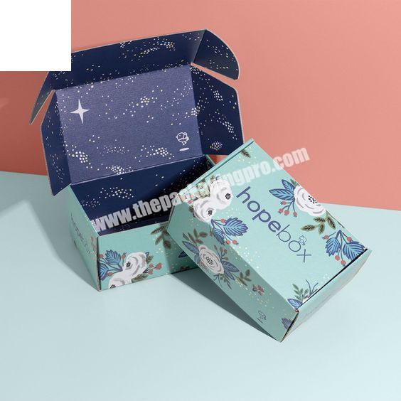 Custom Printed Corrugated Foldable Cardboard Packaging  Mailer Box for Shipping