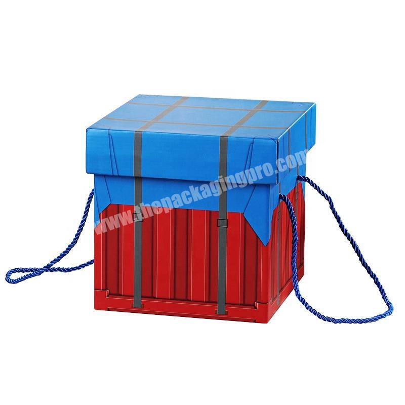 Custom Printed Corrugated Paper Kids Soft Toy Packaging Box Storage Boxes