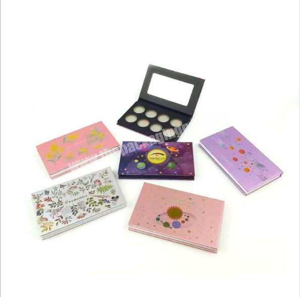Custom printed cosmetic paper gift box eyelashes box and eye shadown box
