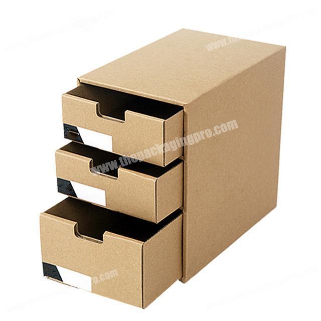 Custom printed different shaped black magnetic cardboard luxury  drawer box  ribbon