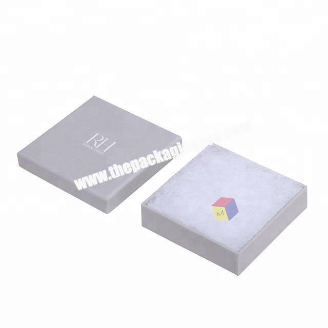 custom printed earing box packaging jewelry with cotton fill