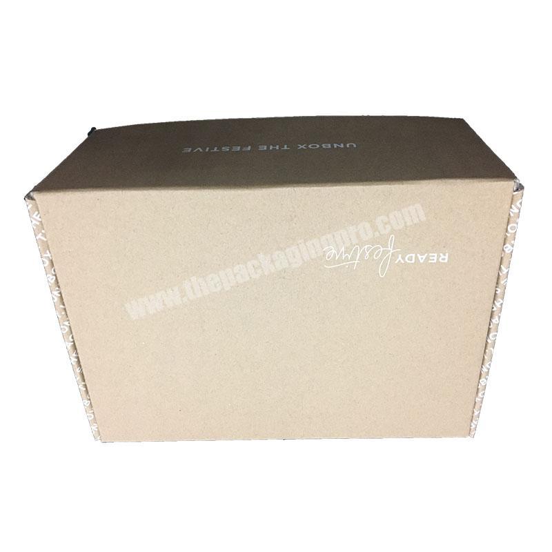 Custom Printed Eco Brown Kraft Corrugated Mailer Recycled Box For Shipping