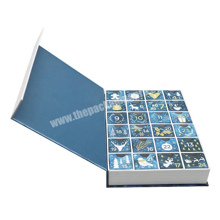 Custom Printed Gift Magnetic Paper Drawer Ramadan Advent Calendar Cardboard Packaging Box