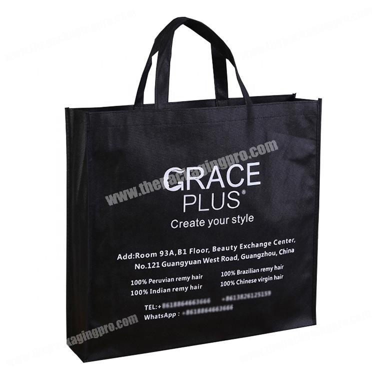 Custom printed hair non-woven shopping bag with your logo