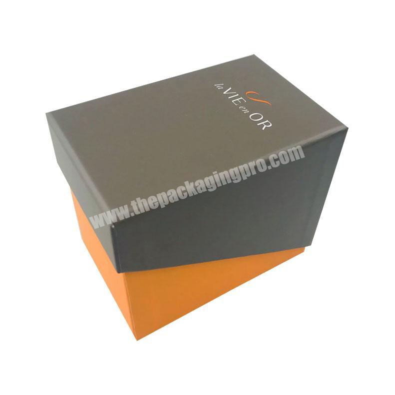 Custom printed irregular lid and base trapezoid gift packaging box with inner protective EVA and sleeve