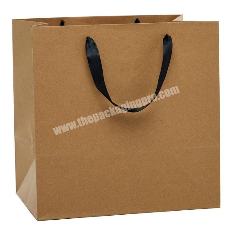 Custom Printed Kraft Euro Tote Paper Shopping Bag for GiftsParty
