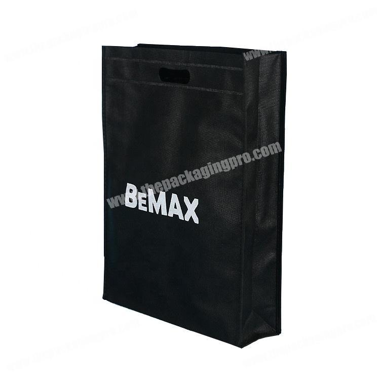 Custom printed logo eco fabric die cut non woven bag for promotion
