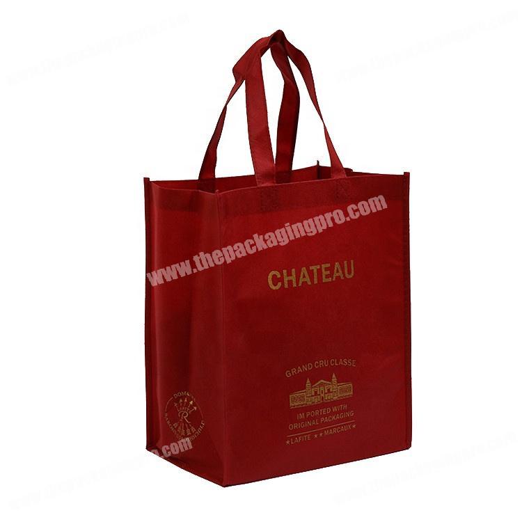 Custom printed logo eco reusable nonwoven bag for shopping
