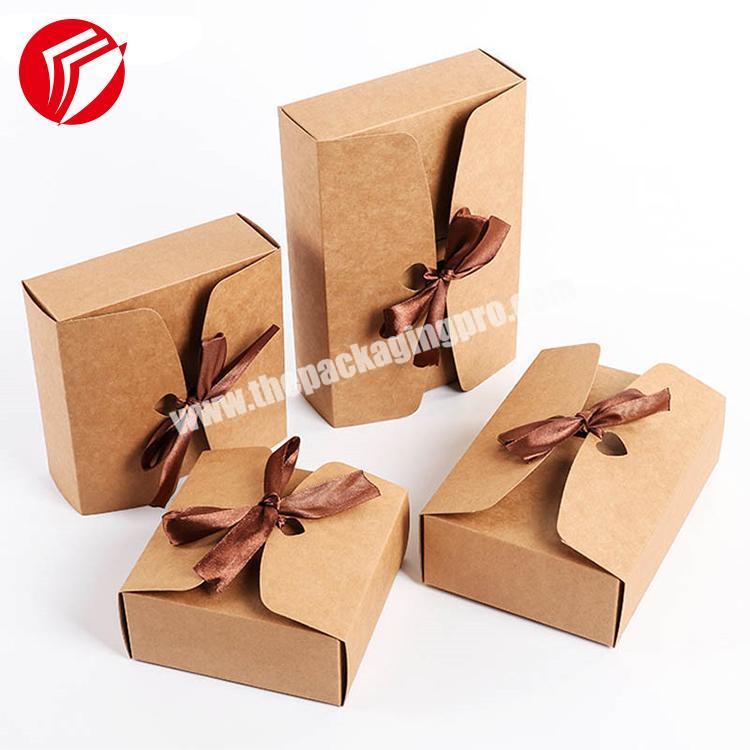 Custom printed luxury corrugated brown boxes jewelry gift card board packaging box