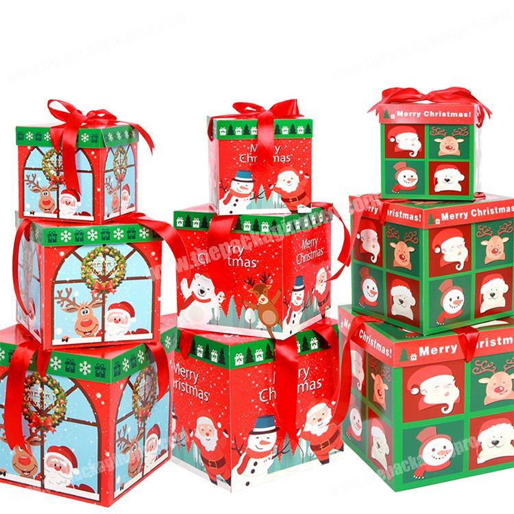 Custom printed luxury Merry Christmas gift box