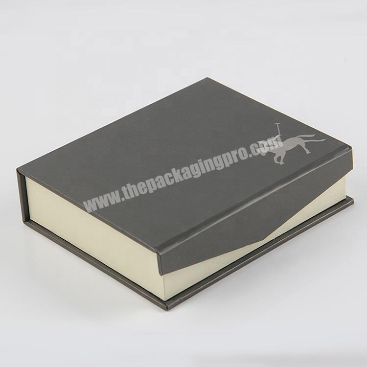 Custom Printed magnetic clamshell paper made clothing packing box