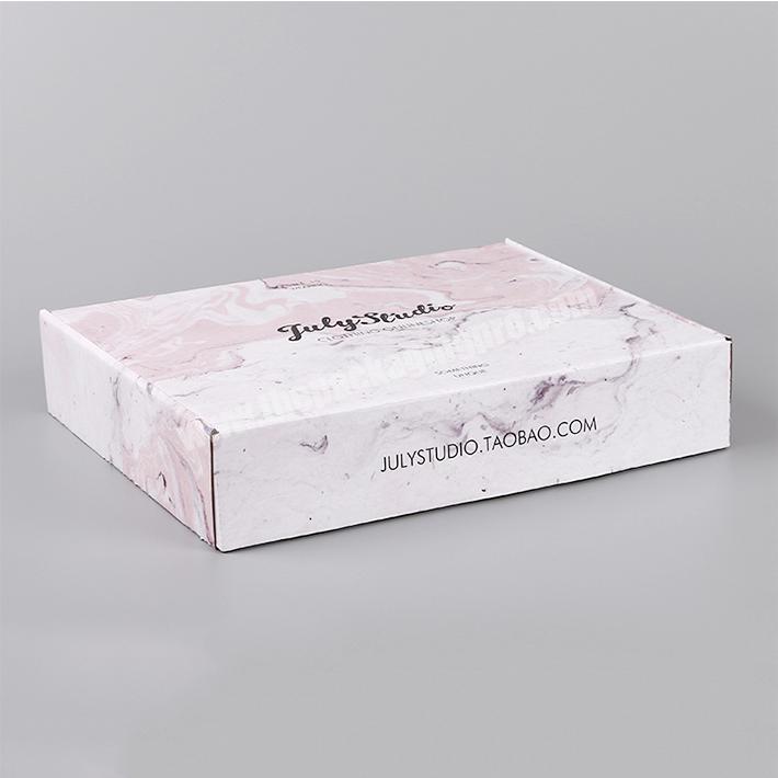 Custom printed marble corrugated colored shipping boxes